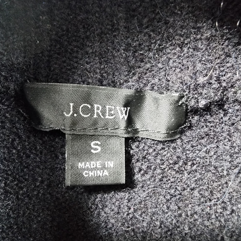 J Crew WOMENS SIZE S Merino Wool Alpaca Blend Black Sweater Dress Minimalist - Picture 10 of 14